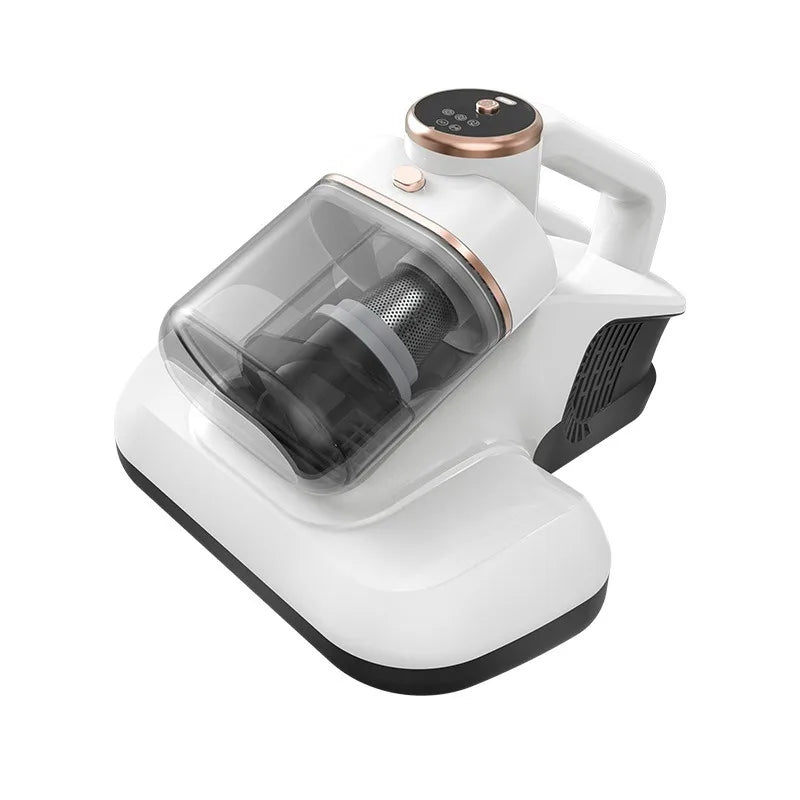 Dual-Cup Mite Remover: 10000Pa Suction, UV Sterilization, LED 3-Speed, Double Dust Cup, Ergonomic Handle